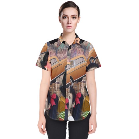 Out In The City Women s Short Sleeve Shirt by snowwhitegirl