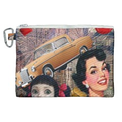 Out In The City Canvas Cosmetic Bag (xl) by snowwhitegirl