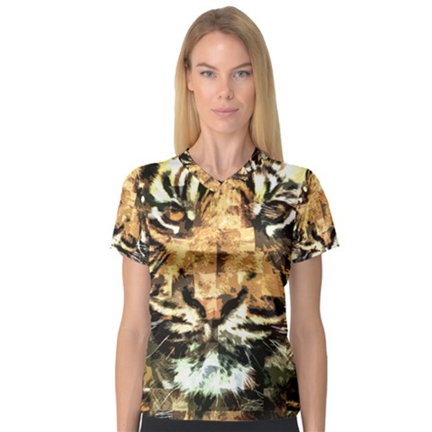 Tiger 1340039 V-neck Sport Mesh Tee by 1iconexpressions