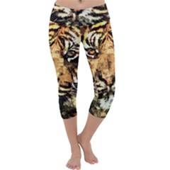 Tiger 1340039 Capri Yoga Leggings by 1iconexpressions