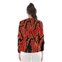 Vivid Abstract Grunge Texture Hooded Wind Breaker (Women) View2