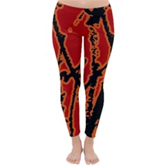 Vivid Abstract Grunge Texture Classic Winter Leggings