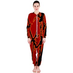 Vivid Abstract Grunge Texture Onepiece Jumpsuit (ladies)  by dflcprints