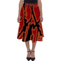 Vivid Abstract Grunge Texture Perfect Length Midi Skirt View1