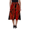 Vivid Abstract Grunge Texture Perfect Length Midi Skirt View2