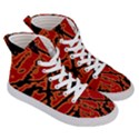 Vivid Abstract Grunge Texture Women s Hi-Top Skate Sneakers View3