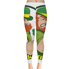 St  Patricks Day Leggings  by Valentinaart