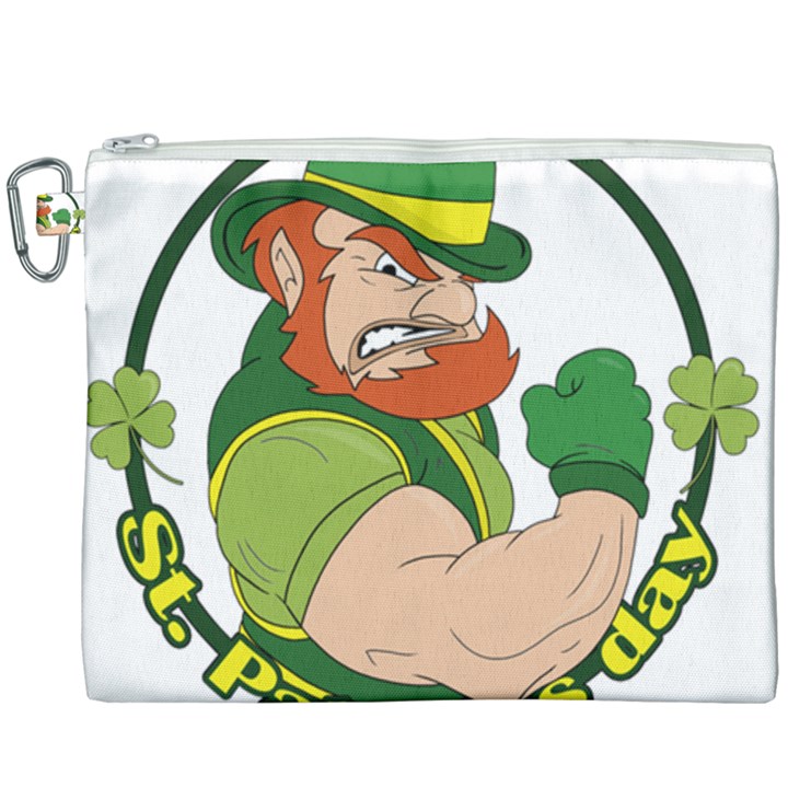 St. Patricks day Canvas Cosmetic Bag (XXXL)