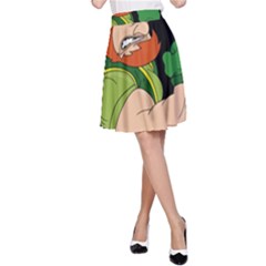 St  Patricks Day A-line Skirt by Valentinaart