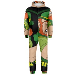 St  Patricks Day Hooded Jumpsuit (men)  by Valentinaart