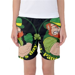 St  Patricks Day Women s Basketball Shorts by Valentinaart