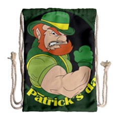 St  Patricks Day Drawstring Bag (large) by Valentinaart