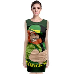 St  Patricks Day Classic Sleeveless Midi Dress by Valentinaart