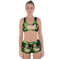 St  Patricks Day Racerback Boyleg Bikini Set by Valentinaart