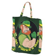 St  Patricks Day Giant Grocery Zipper Tote by Valentinaart