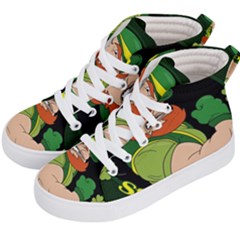 St  Patricks Day Kid s Hi-top Skate Sneakers by Valentinaart