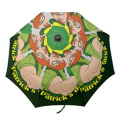 St  Patricks Day Folding Umbrellas by Valentinaart