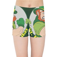 St  Patricks Day Kids Sports Shorts by Valentinaart