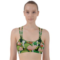 St  Patricks Day Line Them Up Sports Bra by Valentinaart