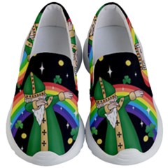  St  Patrick  Dabbing Kid s Lightweight Slip Ons by Valentinaart