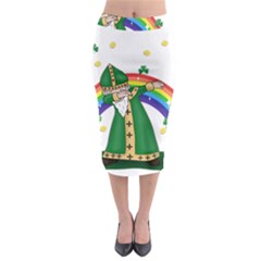  St  Patrick  Dabbing Midi Pencil Skirt by Valentinaart