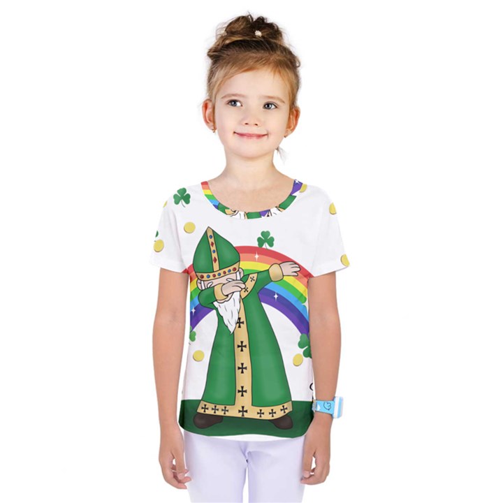  St. Patrick  Dabbing Kids  One Piece Tee