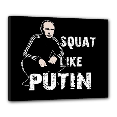 Squat Like Putin Canvas 20  X 16  by Valentinaart