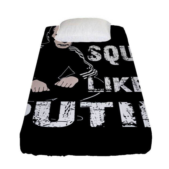 Squat like Putin Fitted Sheet (Single Size)