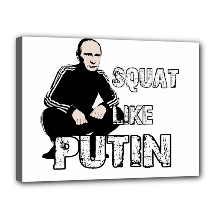 Squat like Putin Canvas 16  x 12 