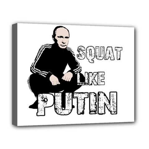 Squat Like Putin Deluxe Canvas 20  X 16   by Valentinaart