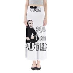 Squat Like Putin Full Length Maxi Skirt by Valentinaart