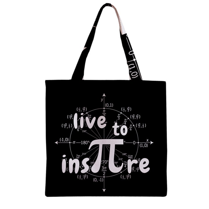 Pi day Zipper Grocery Tote Bag