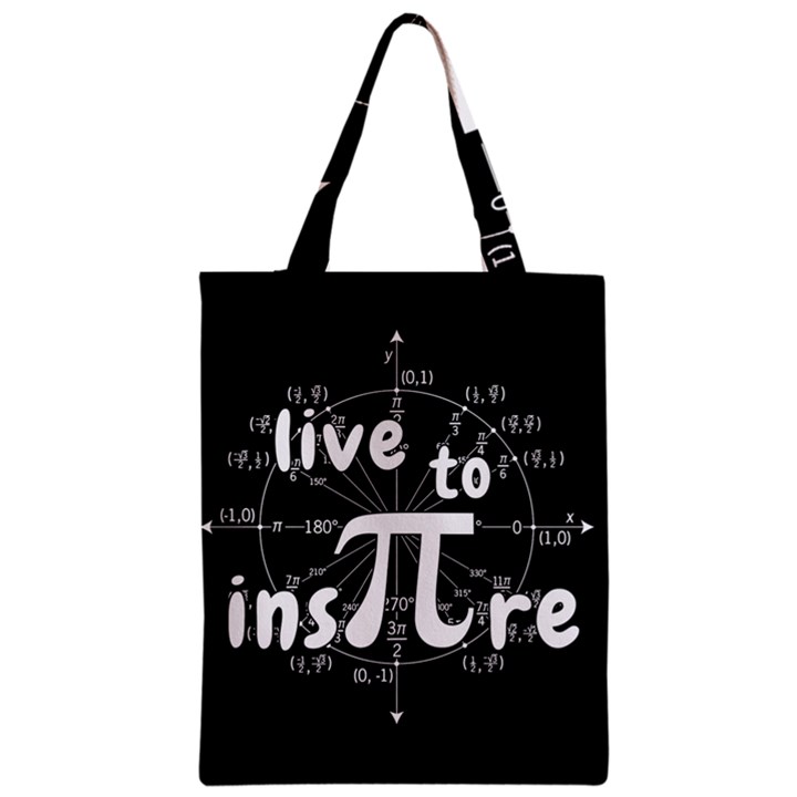 Pi day Zipper Classic Tote Bag