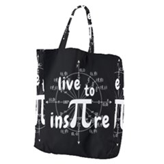 Pi Day Giant Grocery Zipper Tote by Valentinaart