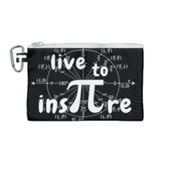 Pi Day Canvas Cosmetic Bag (medium) by Valentinaart