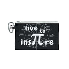 Pi Day Canvas Cosmetic Bag (small) by Valentinaart