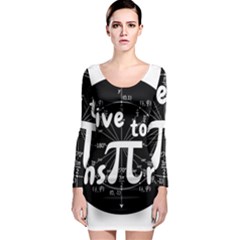 Pi Day Long Sleeve Bodycon Dress by Valentinaart