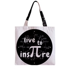 Pi Day Zipper Grocery Tote Bag by Valentinaart