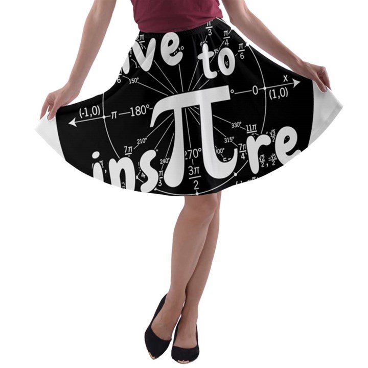 Pi day A-line Skater Skirt