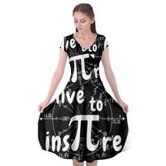 Pi Day Cap Sleeve Wrap Front Dress by Valentinaart