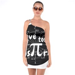 Pi Day One Soulder Bodycon Dress by Valentinaart