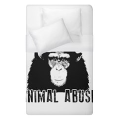 Stop Animal Abuse - Chimpanzee  Duvet Cover (single Size) by Valentinaart