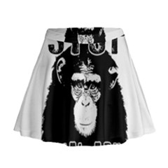 Stop Animal Abuse - Chimpanzee  Mini Flare Skirt by Valentinaart