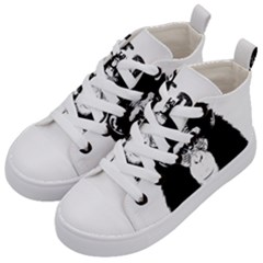 Stop Animal Abuse - Chimpanzee  Kid s Mid-top Canvas Sneakers