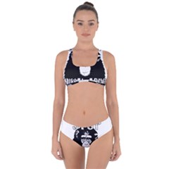 Stop Animal Abuse - Chimpanzee  Criss Cross Bikini Set by Valentinaart