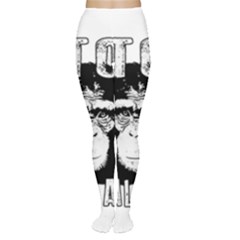 Stop Animal Abuse - Chimpanzee  Women s Tights by Valentinaart