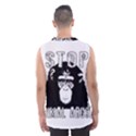 Stop Animal Abuse - Chimpanzee  Men s Basketball Tank Top View2