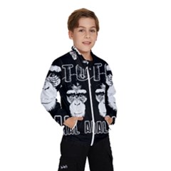 Stop Animal Abuse - Chimpanzee  Wind Breaker (kids) by Valentinaart