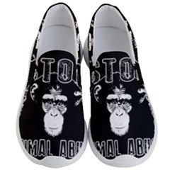 Stop Animal Abuse - Chimpanzee  Men s Lightweight Slip Ons by Valentinaart