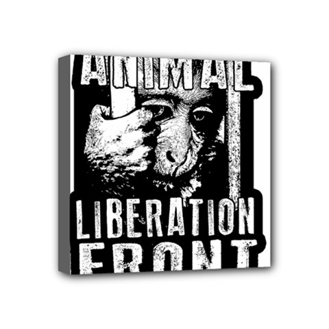 Animal Liberation Front - Chimpanzee  Mini Canvas 4  X 4  by Valentinaart